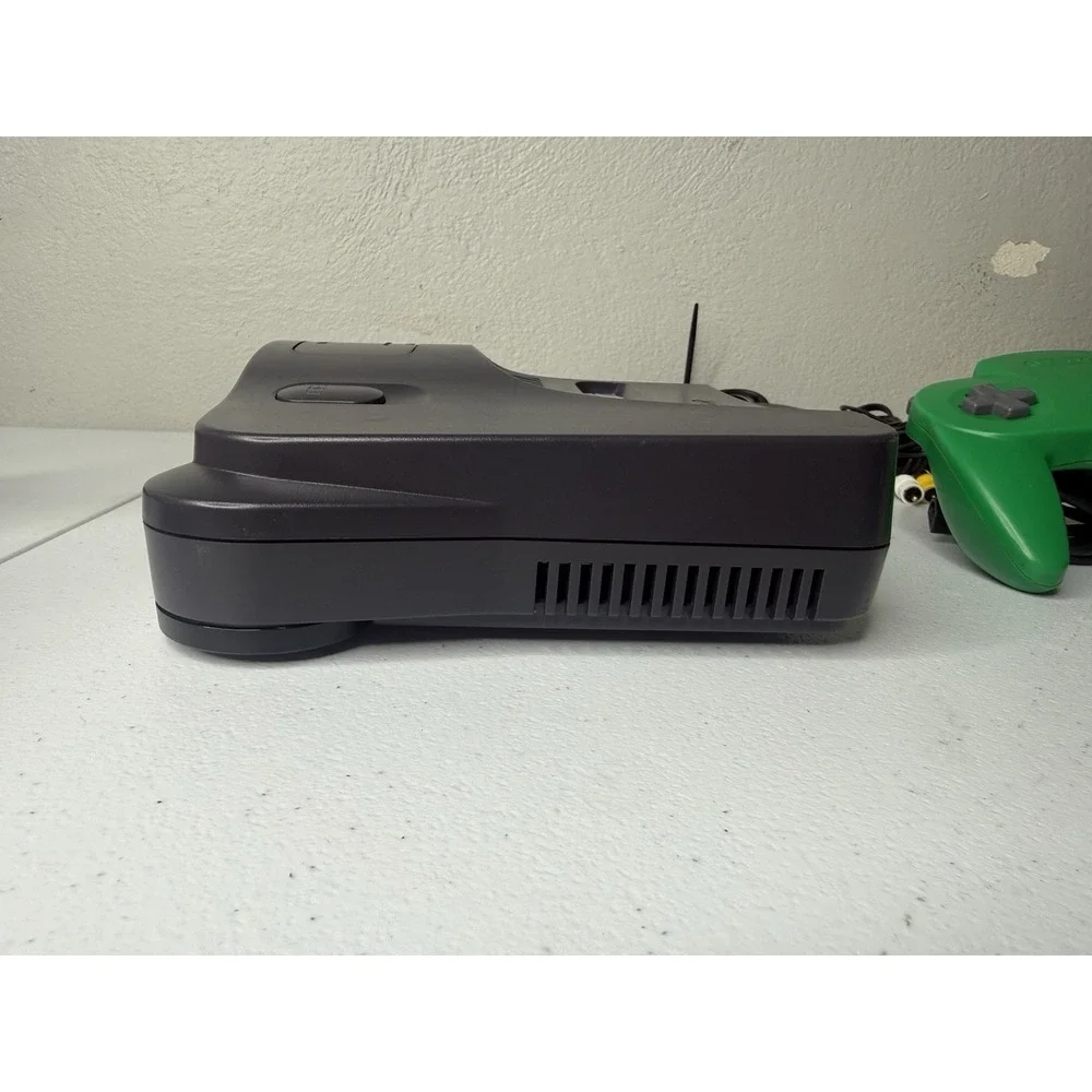 Nintendo 64 Home Console - Black With OEM Controller And Memory Card Tested